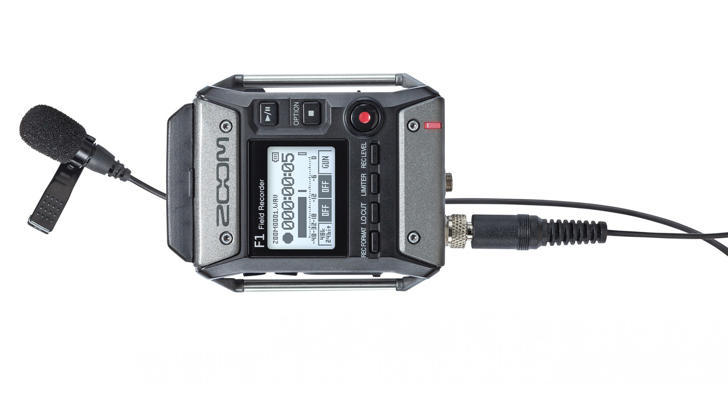 image of Zoom F1 Field Recorder with Lav Mic